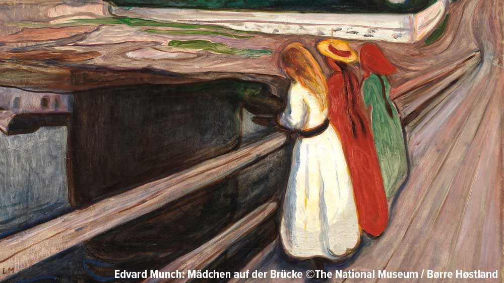 Munch: Mädchen auf Brücke
