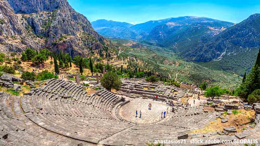 Antikes Theater in Delphi