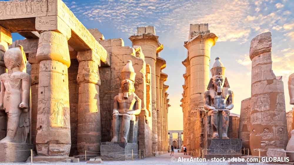 Ramses-Statuen in Luxor