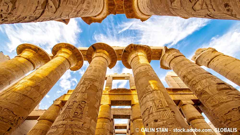 Säulen im Tempel von Luxor