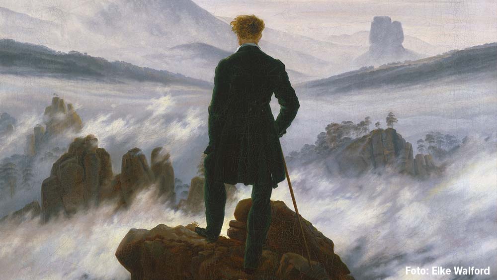 Caspar David Friedrich, Wanderer über dem Nebelmeer